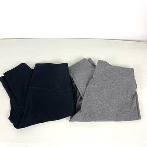 Aerie Lot 2 Pairs Leggings Black Grey Women’s High Rise Stretch Size Medium